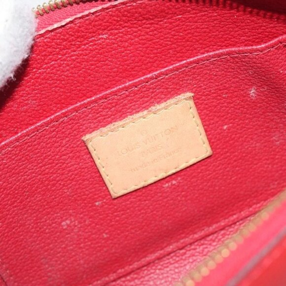 LOUIS VUITTON Vernis Pochette Cosmetic PM Rouge Grunadine M91746 LV Auth 128683 - Picture 8 of 15